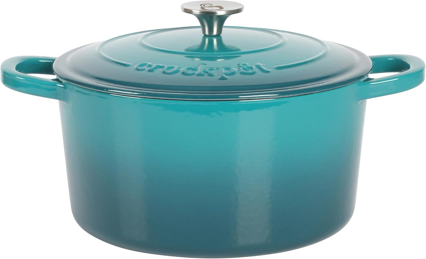 Crock-Pot 3 Quart Enameled Cast Iron Dutch Oven – Aqua - Select fl1v6s