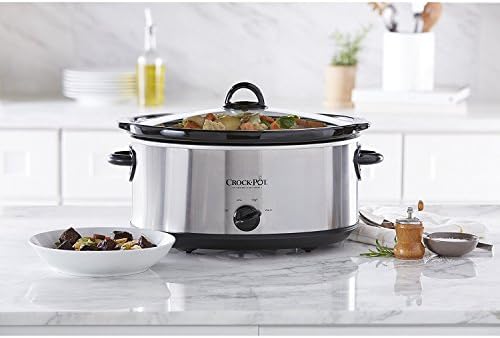 Crock-Pot 7 Quart Oval Manual Slow Cooker – Stainless Steel - Select 7jqeb4