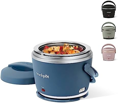 Crock-Pot Electric Lunch Box Food Warmer 20oz – Faded Blue - Select i8buqs
