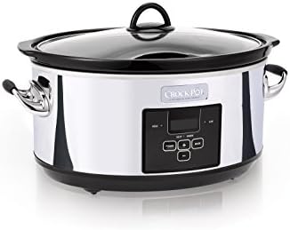 Crock-Pot 7 Quart Programmable Slow Cooker – Polished Platinum - Select 3xtarv
