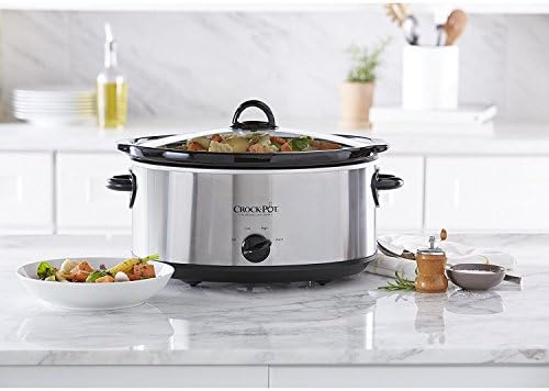 Crock-Pot 7 Quart Oval Manual Slow Cooker – Stainless Steel - Select 7jqeb4