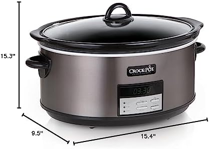 Crock-Pot 8 Quart Programmable Slow Cooker with Auto Warm - Select 9ekihp