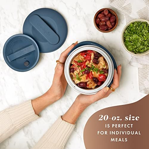 Crock-Pot Electric Lunch Box Food Warmer 20oz – Faded Blue - Select i8buqs