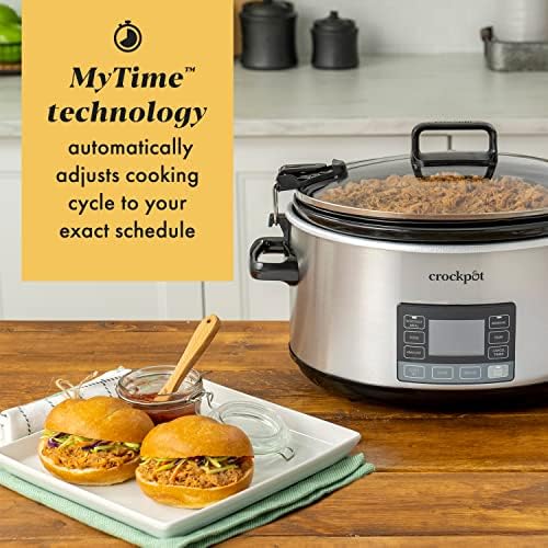 Crock-Pot 7 Quart Portable Programmable Slow Cooker with Timer - Select 3djti6