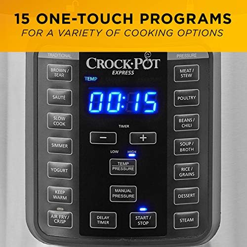 Crock-Pot Express Crisp 8 Quart 10-in-1 Pressure Cooker - Select adyznj