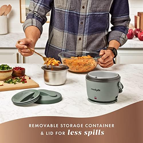 Crock-Pot Portable Electric Lunch Box Food Warmer – Green - Select ymqdf4