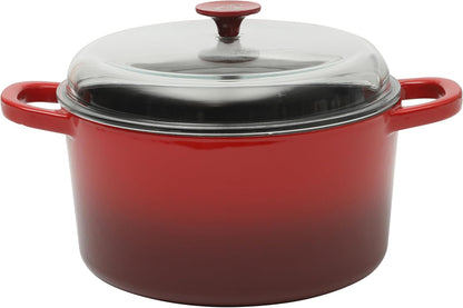 Crock-Pot 3 Quart Enameled Cast Iron Dutch Oven – Aqua - Select fl1v6s