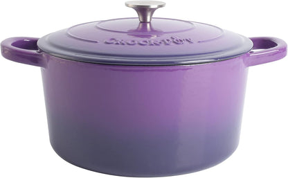Crock-Pot 3 Quart Enameled Cast Iron Dutch Oven – Aqua - Select fl1v6s