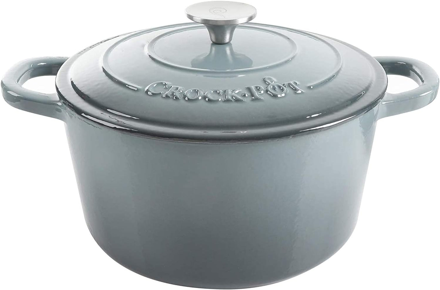 Crock-Pot 3 Quart Enameled Cast Iron Dutch Oven – Aqua - Select fl1v6s