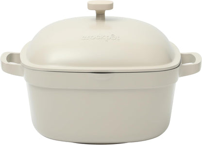 Crock-Pot 3 Quart Enameled Cast Iron Dutch Oven – Aqua - Select fl1v6s