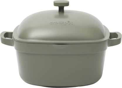 Crock-Pot 3 Quart Enameled Cast Iron Dutch Oven – Aqua - Select fl1v6s