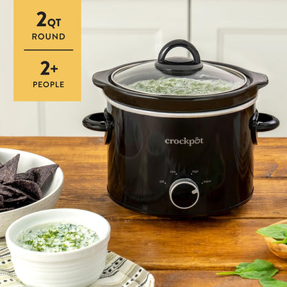 Crock-Pot 2 Quart Mini Slow Cooker – Classic Compact Cooker - Select 0esxrm